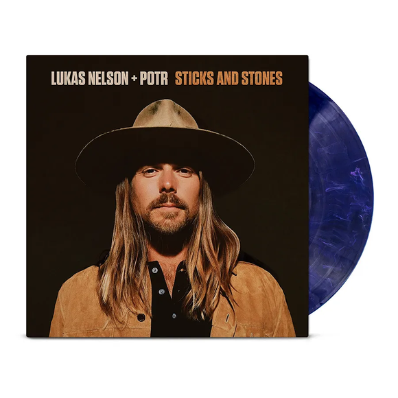NELSON,LUKAS & PROMISE OF THE REAL – STICKS AND STONES (DARK BLUE WITH WHITE SWIRL) - LP •