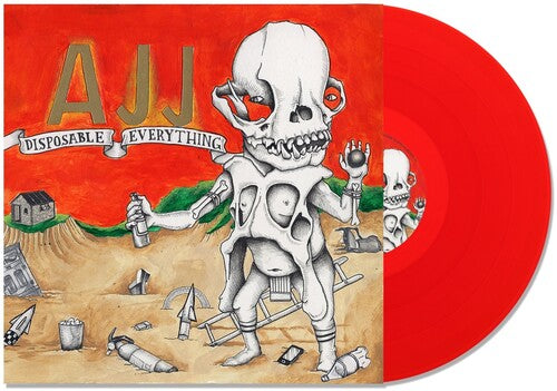 AJJ – DISPOSABLE EVERYTHING (INDIE EXCLUSIVE STRAWBERRY RED VINYL) - LP •
