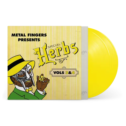 MF DOOM – METAL FINGERS PRESENTS: SPECIAL HERBS VOL. 3 & 4 (LEMON YELLOW VINYL) - LP •