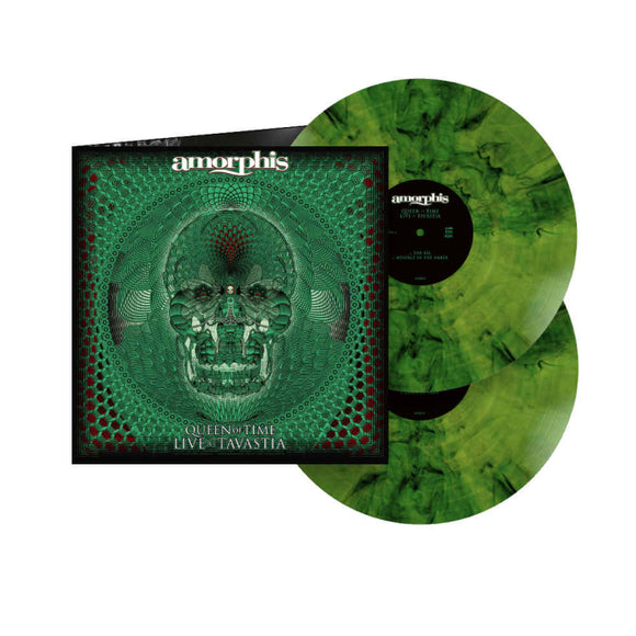 AMORPHIS – QUEEN OF TIME (LIVE AT TAVASTIA 2021) (GREEN MARBLE VINYL) - LP •
