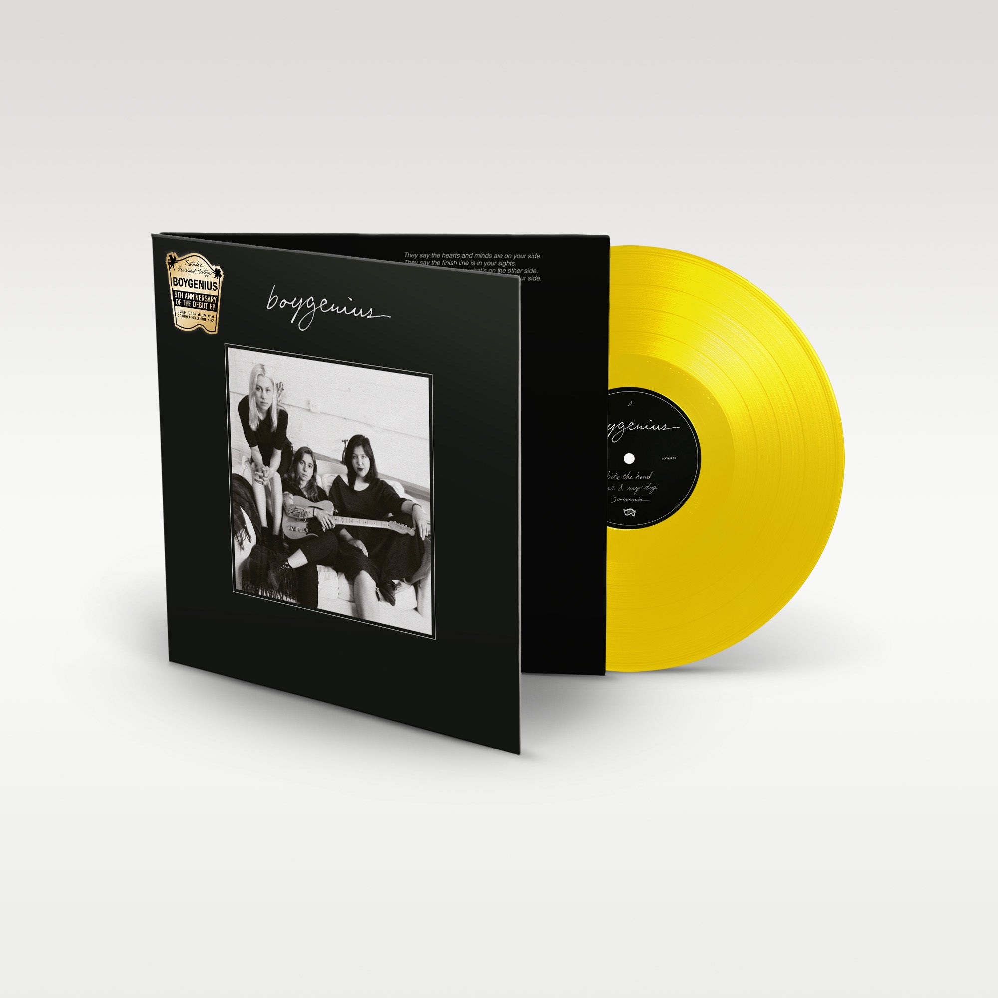 boygenius – BOYGENIUS -5TH ANNIVERSARY (OPAQUE YELLOW GATEFOLD) LP