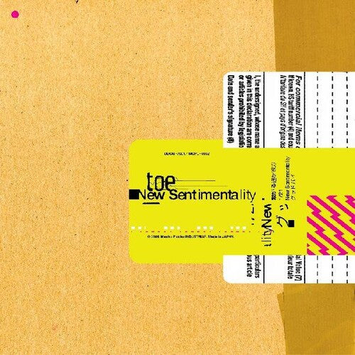 TOE – NEW SENTIMENTALITY (TAN & CLEAR COLOR-IN-COLOR) - LP •