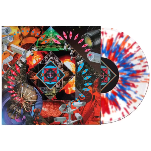 SADISTIC RITUAL – ENIGMA BOUNDLESS (CLEAR WITH RED, ORANGE, & BLUE SPLATTER) - LP •