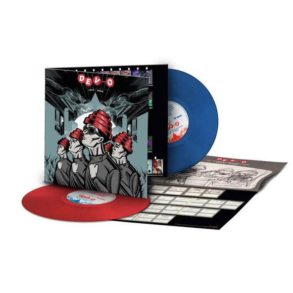 DEVO – 50 YEARS OF DE-EVOLUTION 1973-2023 (RED/BLUE VINYL) - LP •