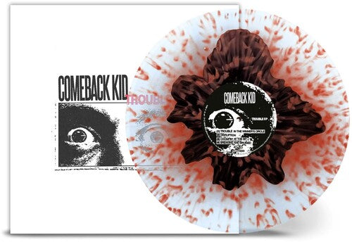 COMEBACK KID – TROUBLE EP (CLEAR/BLACK YOLK W/ RED SPLATTER) - LP •