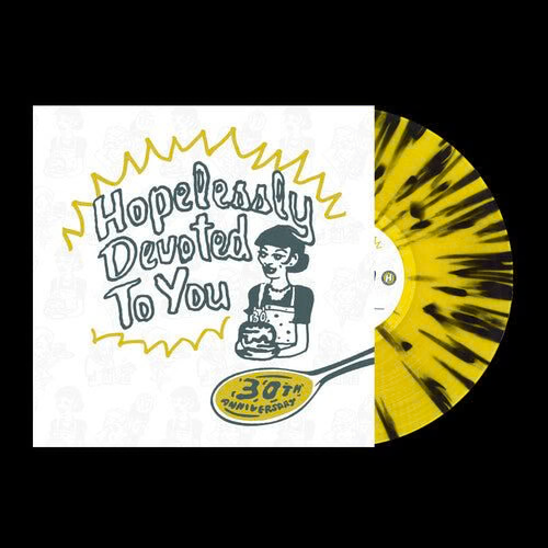 HOPELESSLY DEVOTED TO YOU: 30TH ANNIVERSARY – VARIOUS (YELLOW/BLACK SPLATTER - LP •