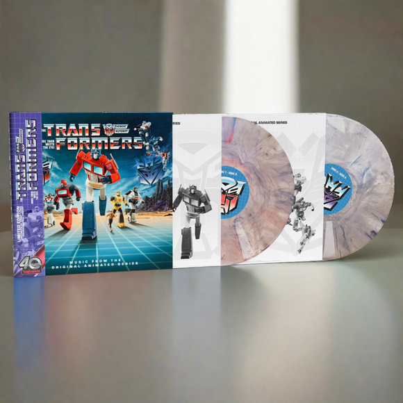 TRANSFORMERS –TRANSFORMERS: MUSIC FROM THE ORIGINAL ANIMATED SERIES (COLORED VINYL) LP <br>PREORDER out 7/26/2024 •