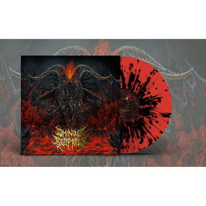 OMINOUS SCRIPTURES – RITUALS OF MASS SELF-IGNITION (RED & BLACK SPLATTER) - LP •