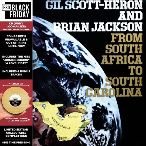 SCOTT-HERON,GIL / JACKSON,BRIAN – FROM SOUTH AFRICA TO SOUTH CAROLINA (RSD BLACK FRIDAY 2024) - CD •