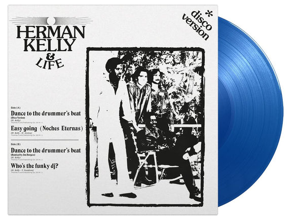 KELLY,HERMAN & LIFE – DANCE TO THE DRUMMER'S BEAT (BLUE VINYL) (RSD24) - LP •