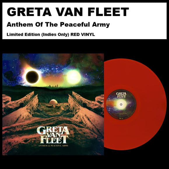 GRETA VAN FLEET ANTHEM OF THE PEACEFUL (RED) LP – Lunchbox Records