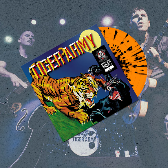 TIGER ARMY – TIGER ARMY (ORANGE W/BLACK SPLATTER TIGER STRIPE) - LP •