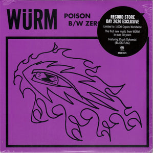 WURM – POISON / ZERO SUM (RSD2) - 7" •