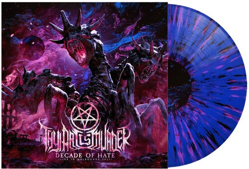 THY ART IS MURDER – DECADE OF HATE (LIVE IN MELBOURNE 2023 - BLUE WITH BLACK & PINK SPLATTER) - LP •