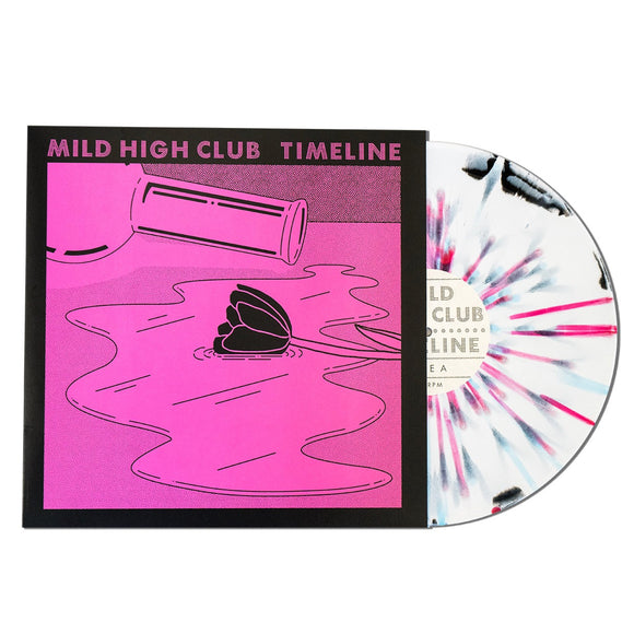 MILD HIGH CLUB – TIMELINE (WHITE WITH PINK, BLACK & BLUE SPLATTER VINYL) - LP •