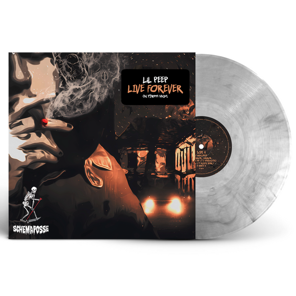LIL PEEP – LIVE FOREVER (CLEAR BLACK MARBLE) - LP •