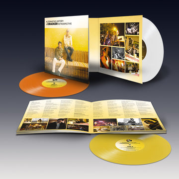 CRACKER – ALTERNATIVE HISTORY: A CRACKER RETROSPECTIVE (YELLOW/WHITE/ORANGE VINYL) - LP •