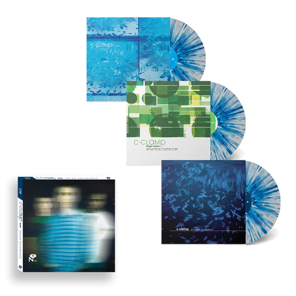 C-CLAMP – DREAM BACKWARDS (WHITE / BLUE SPLATTER)- LP •