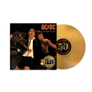 AC/DC – IF YOU WANT BLOOD YOU'VE GOT IT (GOLD VINYL 50TH ANNIVERSARY) - LP •