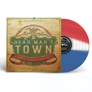 DEAD MAN'S TOWN: VARIOUS – TRIBUTE TO BORN IN THE U.S.A (RED WHITE & BLUE VINYL) - LP •