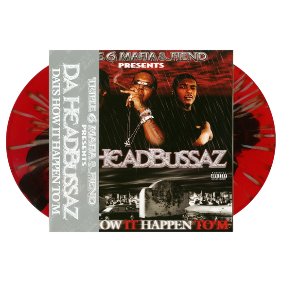 DA HEADBUSSAZ – DAT'S HOW IT HAPPEN TO 'M (RED AND BLACK SPLASH WITH SILVER SPLATTER) - LP •