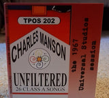 MANSON,CHARLES – UNFILTERED: 1967 UNIVERSAL STUDIOS SESSIONS - CD •