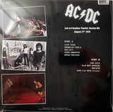 AC/DC – LIVE AT PARADISE THEATER, BOSTON AUGUST 21, 1978 (BLUE VINYL) - LP •