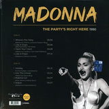 MADONNA – PARTY IS RIGHT HERE LIVE DALLAS, TEXAS  1990 - LP •