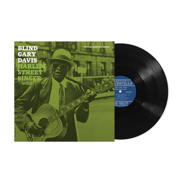 DAVIS,GARY REVEREND – HARLEM STREET SINGER (BLUESVILLE ACOUSTIC SOUNDS SERIES) - LP •