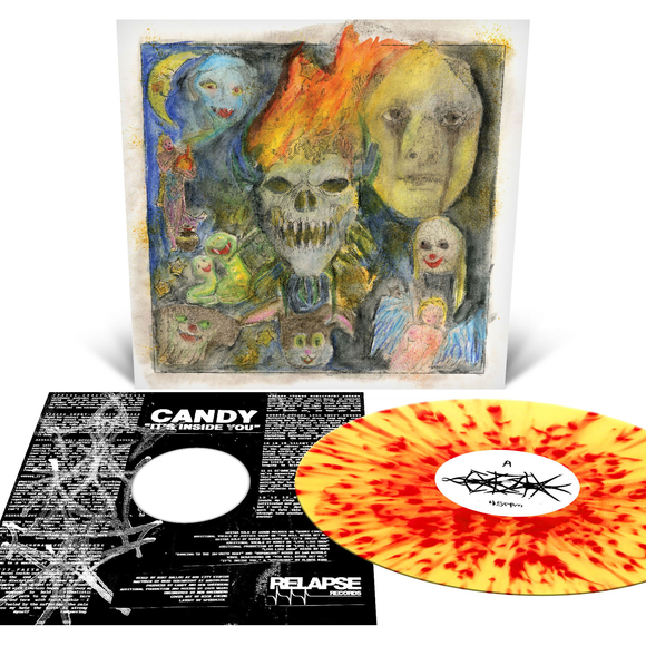 CANDY – ITS INSIDE YOU (YELLOW W/RED SPLATTER) - LP •