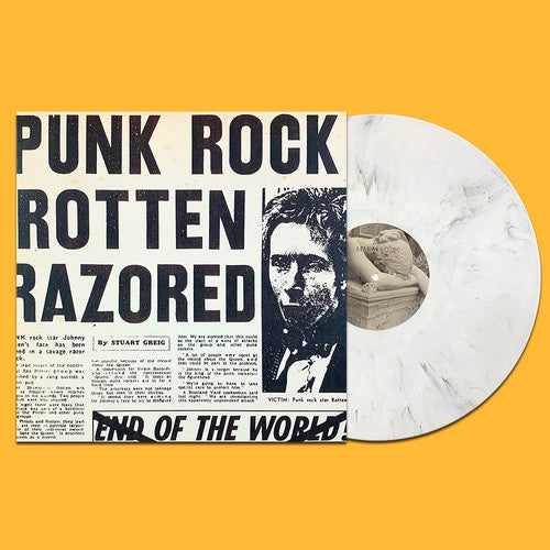 SEX PISTOLS – PUNK ROCK ROTTEN RAZORS (WHITE MARBLE) - LP •