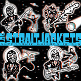 LOS STRAITJACKETS – SUPERSONIC GUITARS IN 3-D (CLEAR WITH RED & BLUE SWIRL) - LP •