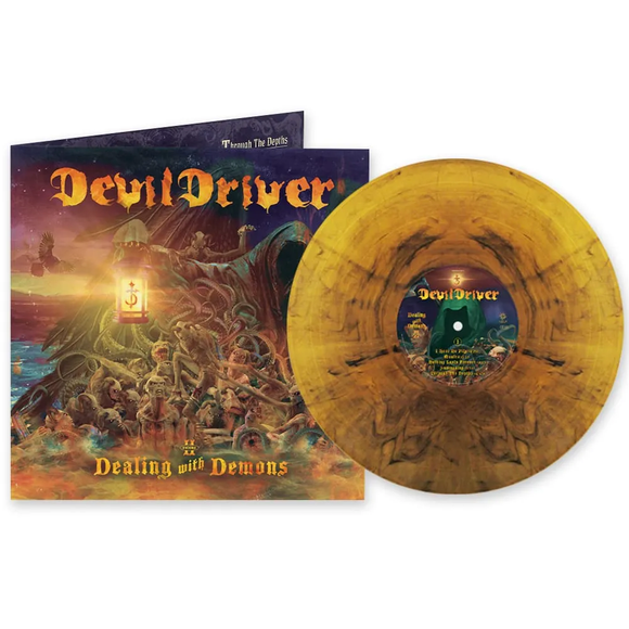 DEVILDRIVER – DEALING WITH DEMONS VOL.II (INDIE EXCLUSIVE LIMITED EDITION ORANGE & BLACK MARBLE) - LP •