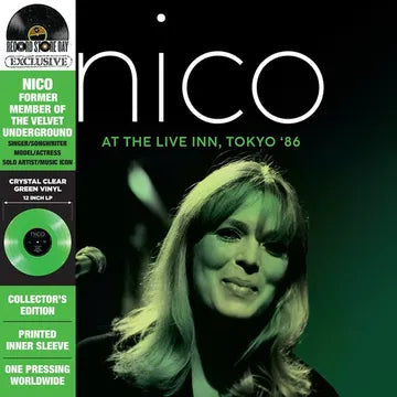 NICO – AT THE LIVE INN TOKYO '86 (CLEAR GREEN) (RSD24) - LP •