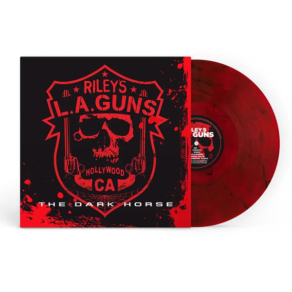 L.A. GUNS DARK HORSE (RED & BLACK MARBLE LP – Lunchbox Records
