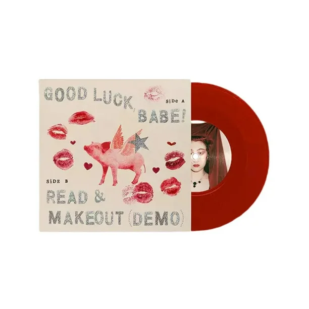Chappell Roan Inspired Coasters – Set Of 2 With 'Good Luck Babe' & 'Hot To Go', Ceramic Drink Coasters