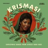 KRISMASI: VARIOUS – CHRISTMAS SONGS FROM AFRICA 1968-1982 (WHITE ON RED INKPLOSION) - LP •