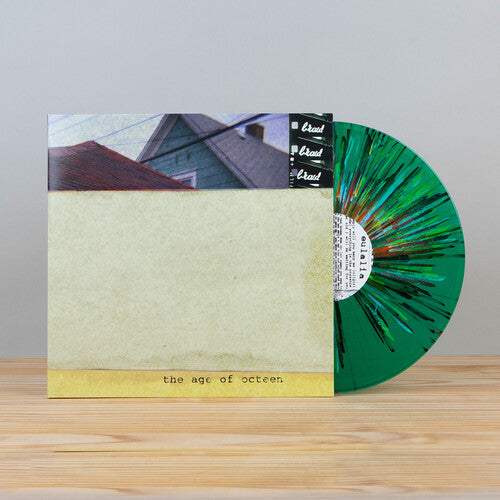 BRAID – AGE OF OCTEEN (TRANSPARENT GREEN W/ MULTICOLOR SPLATTER) - LP •