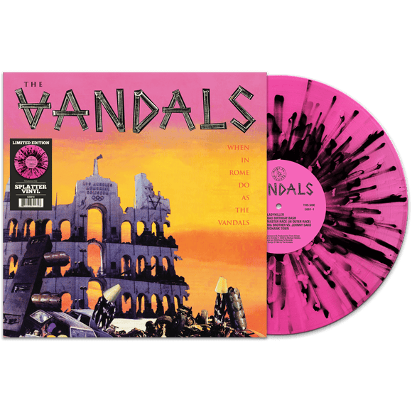 VANDALS – WHEN IN ROME DO AS THE VANDALS (PINK/BLACK SPLATTER) - LP •
