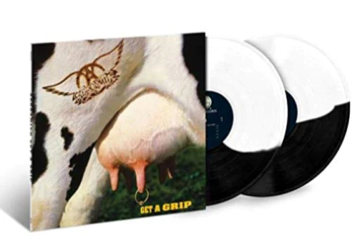 AEROSMITH GET A GRIP (BLACK & WHITEE VINYL) - LP