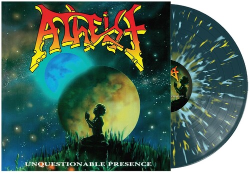 ATHEIST – UNQUESTIONABLE PRESENCE (SEA BLUE WITH YELLOW & LIGHT BLUE SPLATTER) - LP •