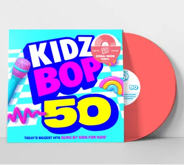 KIDZ BOP KIDS – KIDZ BOP 50 (NEON CORAL) - LP •