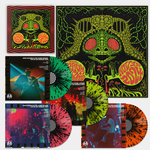 KING GIZZARD & THE LIZARD WIZARD – LIVE IN LOS ANGELES '24 (4LP SPLATTER VINYL BOX) - LP •