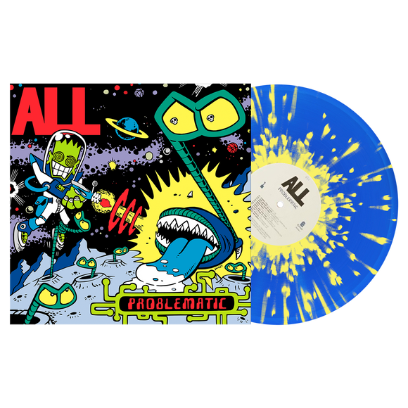 ALL – PROBLEMATIC (BLUE W/YELLOW SPLATTER) - LP •