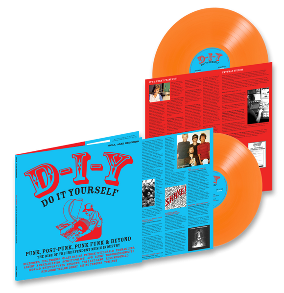 SOUL JAZZ RECORDS PRESENTS – DIY: DO IT YOURSELF PUNK, POST PUNK, PUNK FUNK & BEYOND: THE RISE OF THE INDEPENDENT MUSIC INDUSTRY (TRANSPARENT ORANGE VINYL) - LP •