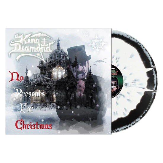 KING DIAMOND – NO PRESENTS FOR CHRISTMAS (BLACK & WHITE MELT) - LP •