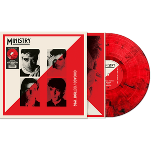 MINISTRY – CHICAGO/DETROIT 1982 (RED MARBLE) - LP •