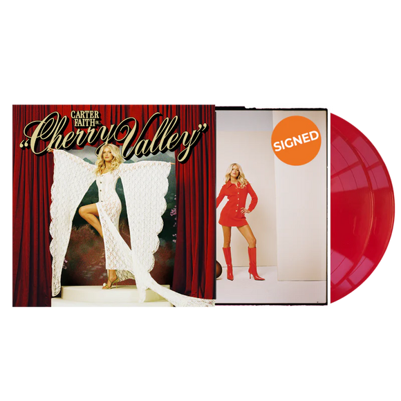 FAITH,CARTER – CHERRY VALLEY (CHERRY RED VINYL / SIGNED) - LP •