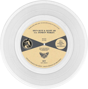 KUTI,SEUN / EGYPT 80 / MARLEY,DAMIAN – DEY / DEY INSTRUMENTAL (TRANSPARENT VINYL) - 7" •