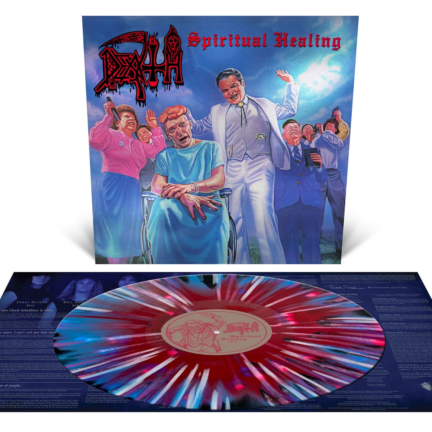 DEATH SPIRITUAL HEALIN (TRICOLOR) LP – Lunchbox Records
